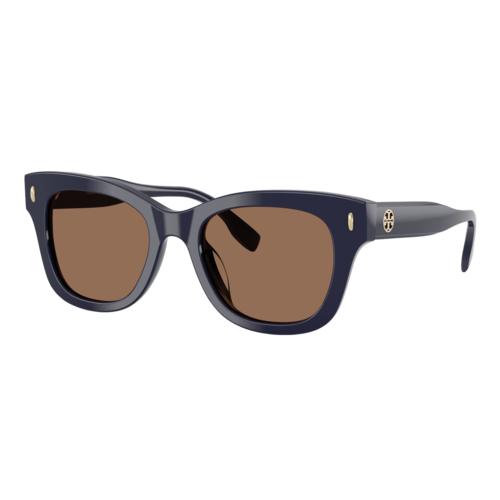 Tory Burch Womens Miller Wayfarer Sunglasses, Navy/Solid Brown, Size 51 frame - 0TY7225U-19937351.png