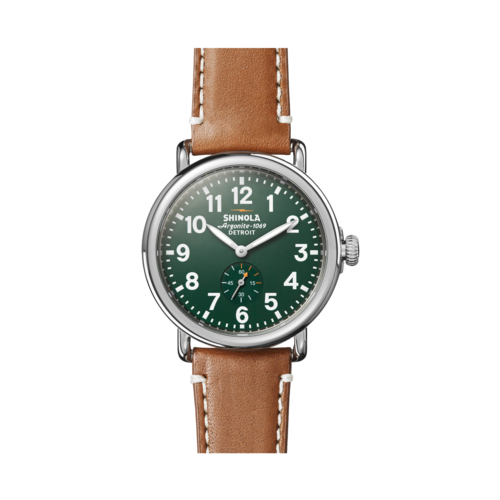 Shinola The Runwell Leather Strap Watch 41mm, Maple - 10000026.png