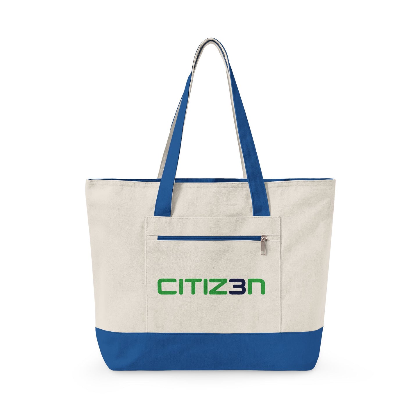 CITIZ3N Zippered Canvas Tote Bag