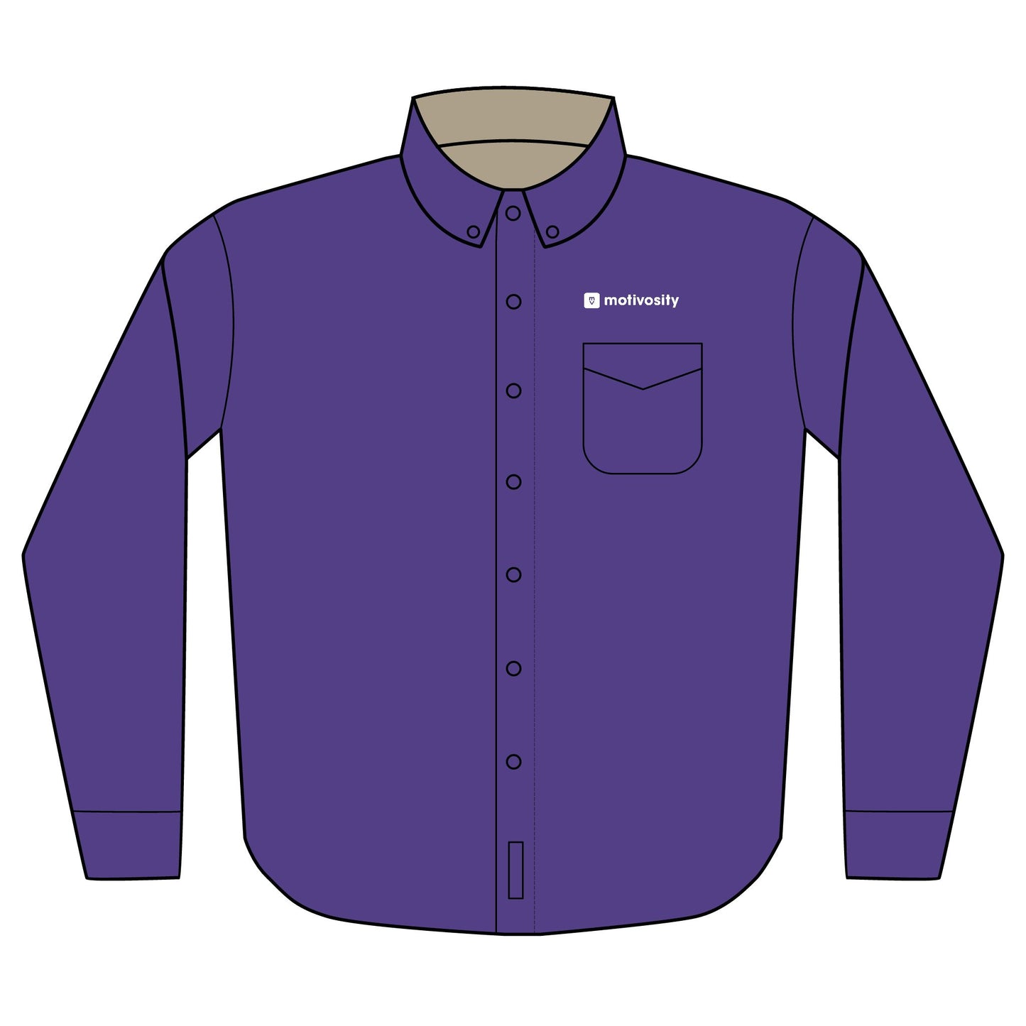 Sample Port Authority® Unisex Long Sleeve Shirt - Dark