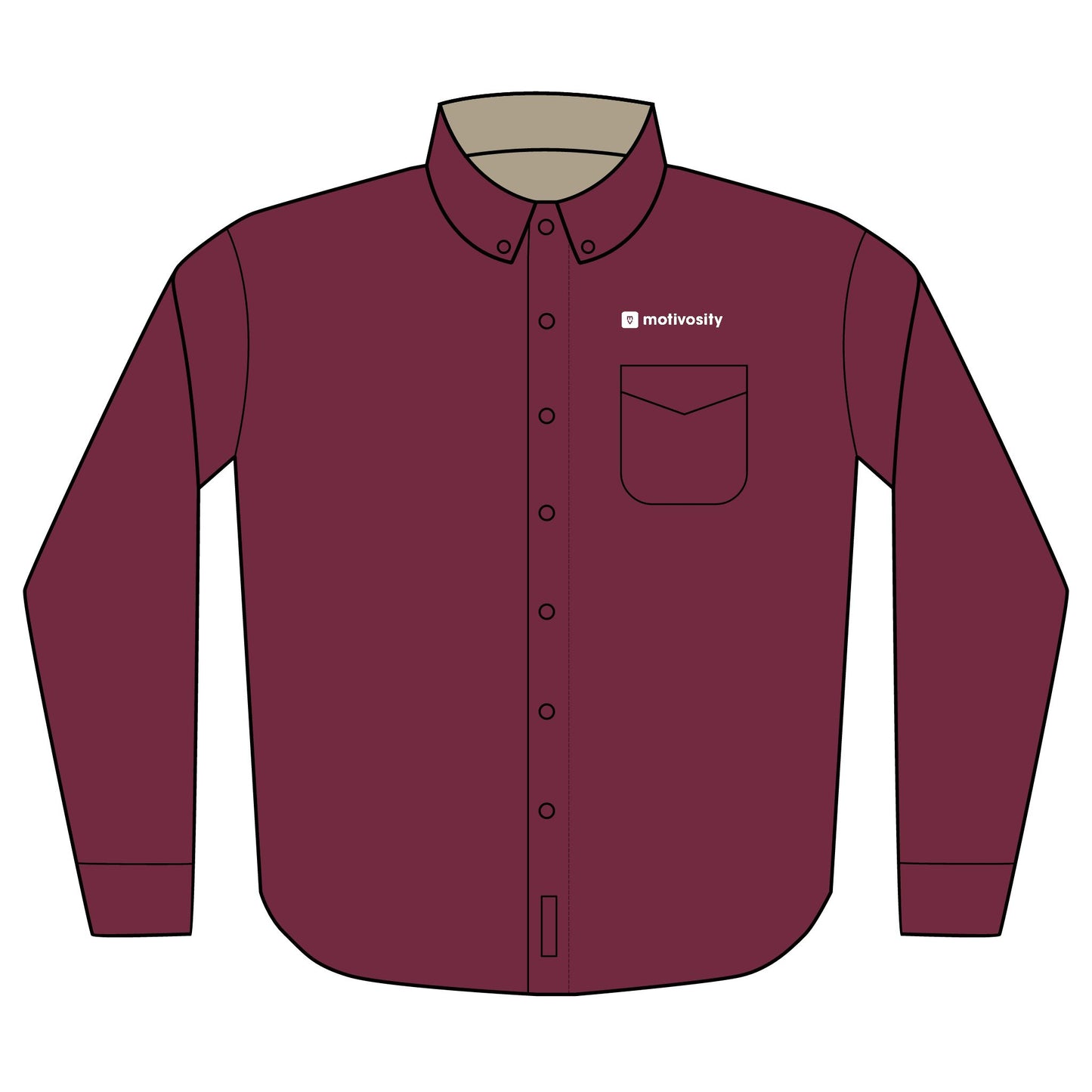 Sample Port Authority® Unisex Long Sleeve Shirt - Dark