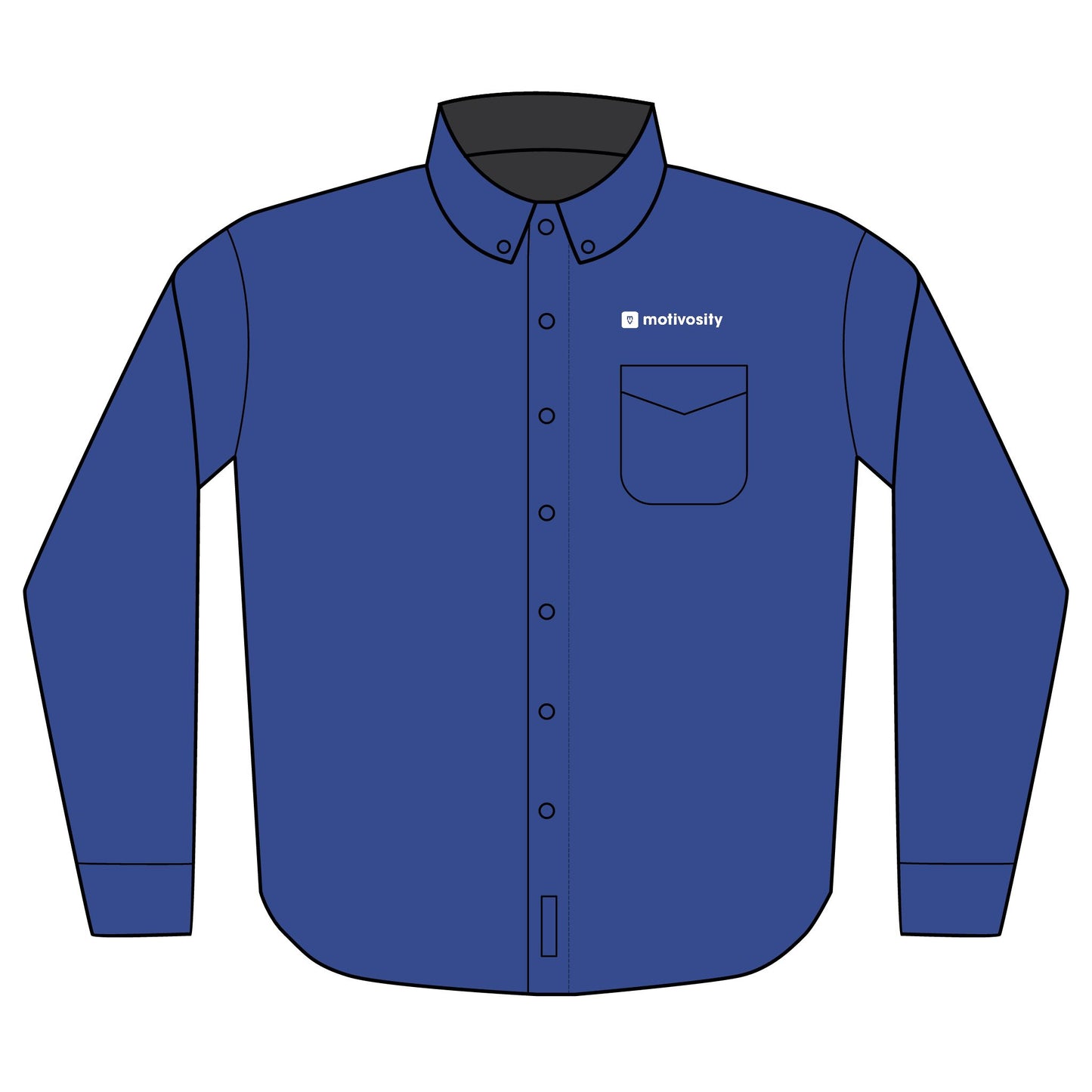 Sample Port Authority® Unisex Long Sleeve Shirt - Dark