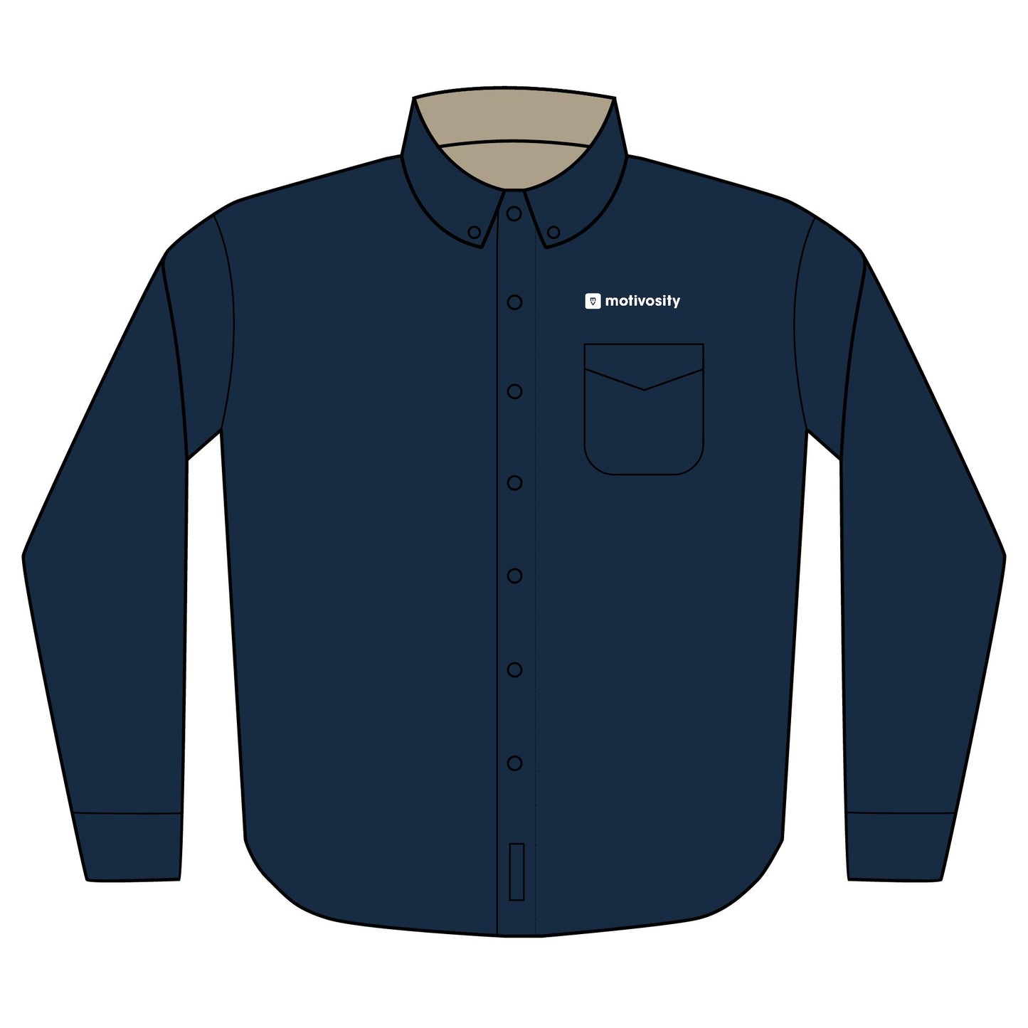 Sample Port Authority® Unisex Long Sleeve Shirt - Dark