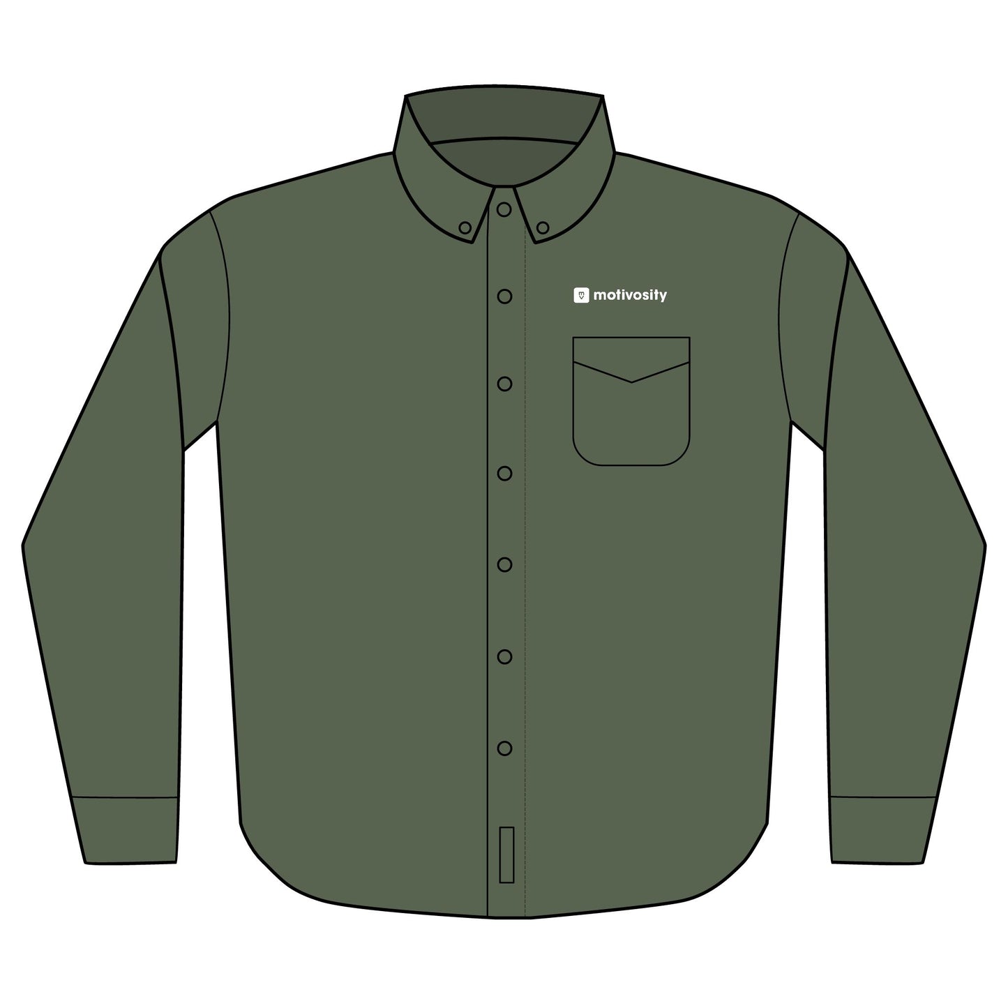 Sample Port Authority® Unisex Long Sleeve Shirt - Dark