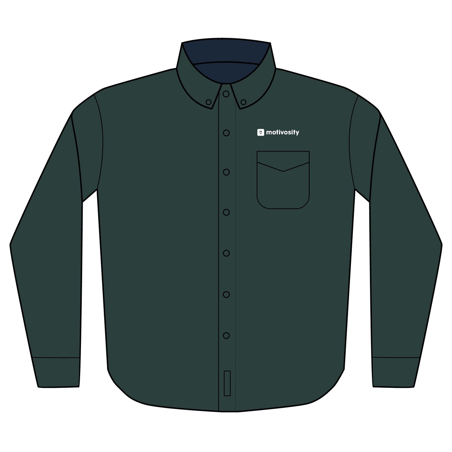 Sample Port Authority® Unisex Long Sleeve Shirt - Dark