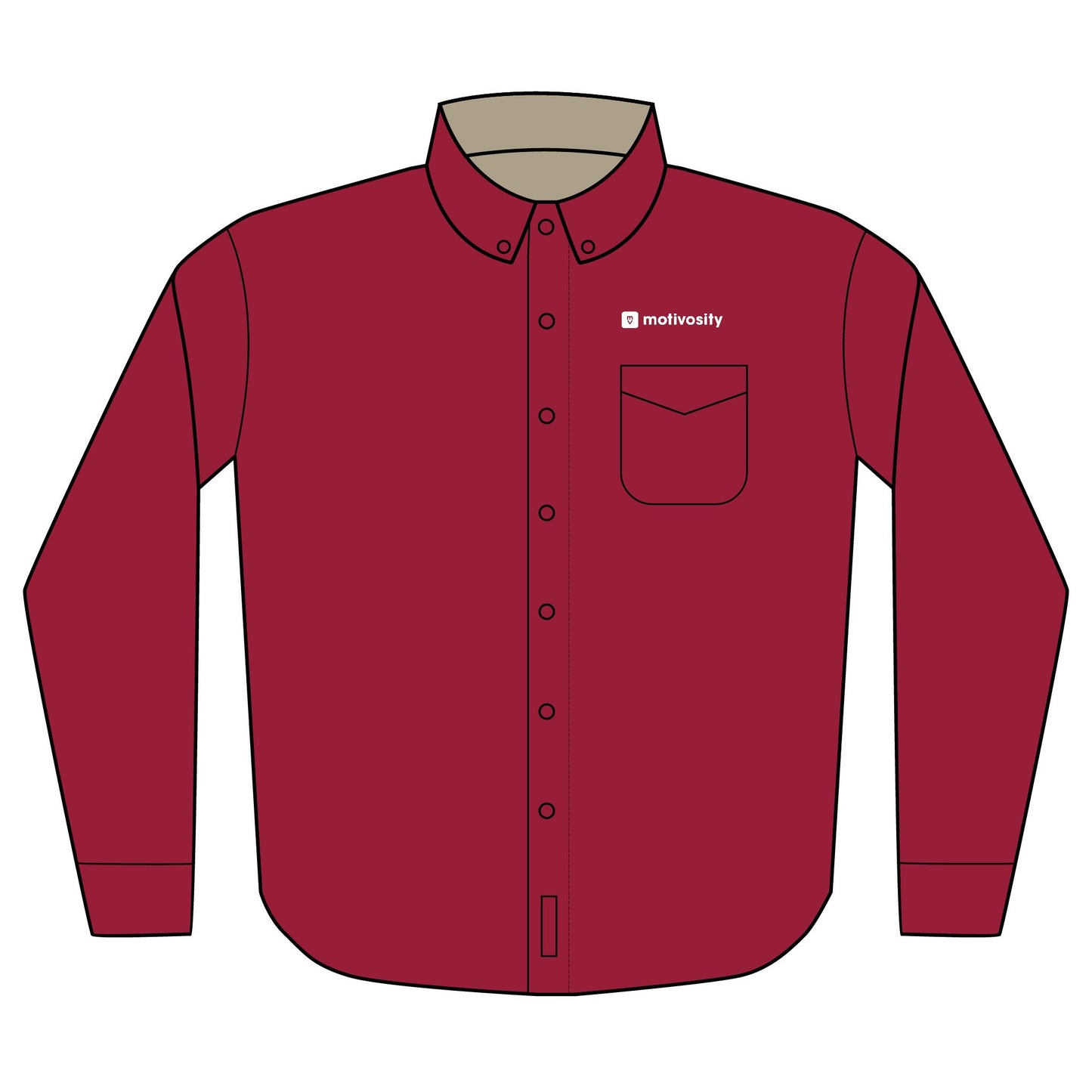 Sample Port Authority® Unisex Long Sleeve Shirt - Dark