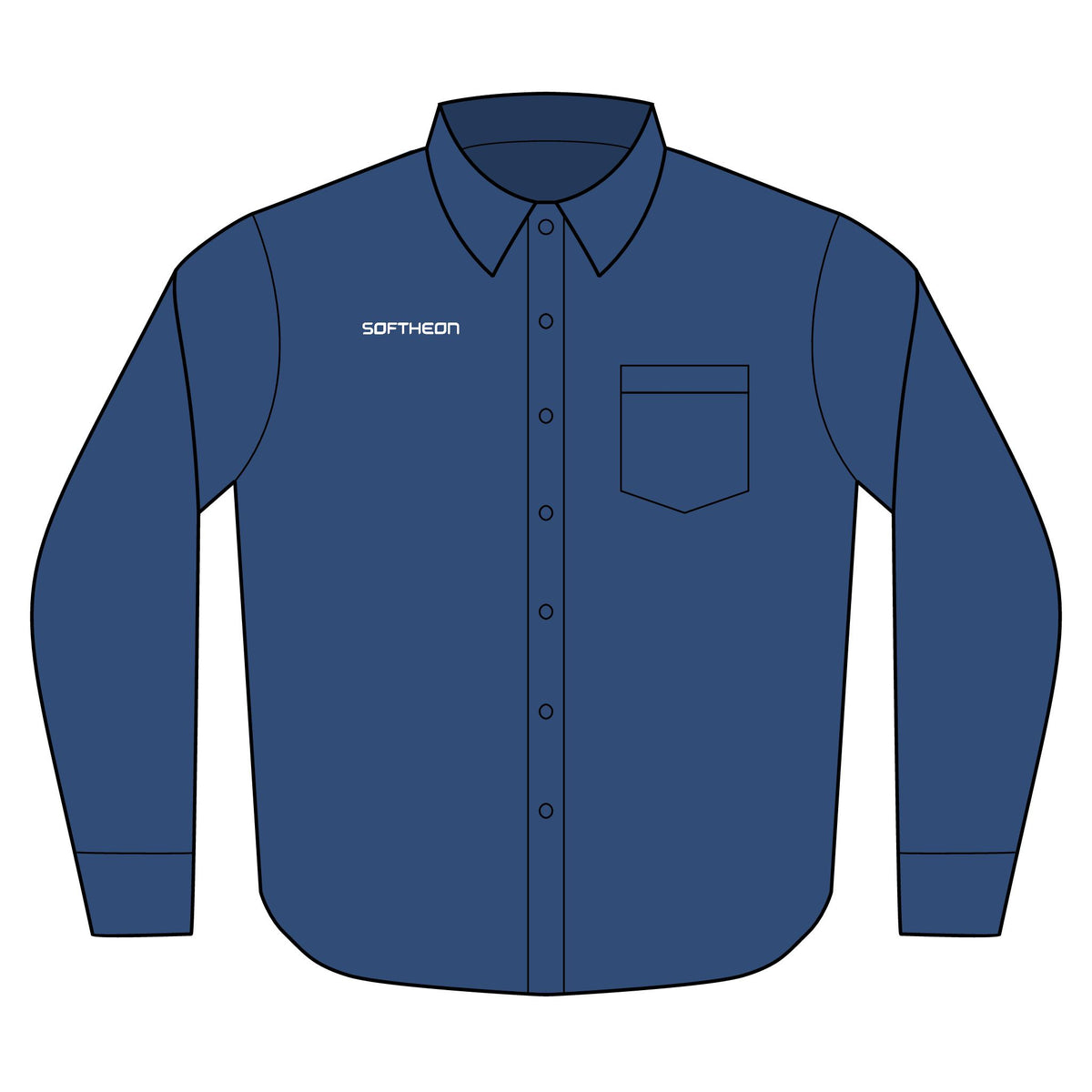 Softheon Long Sleeve Nailhead Dress Shirt