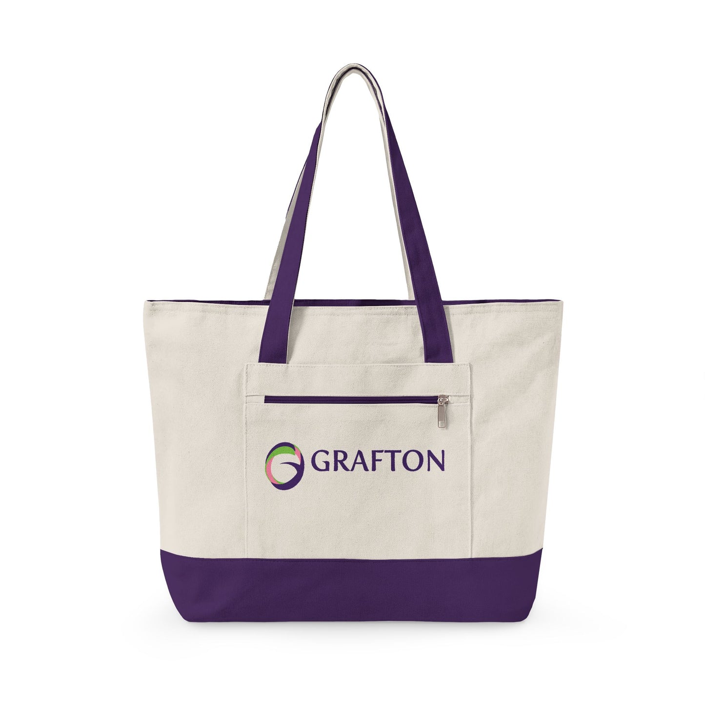 Grafton Zippered Canvas Tote Bag