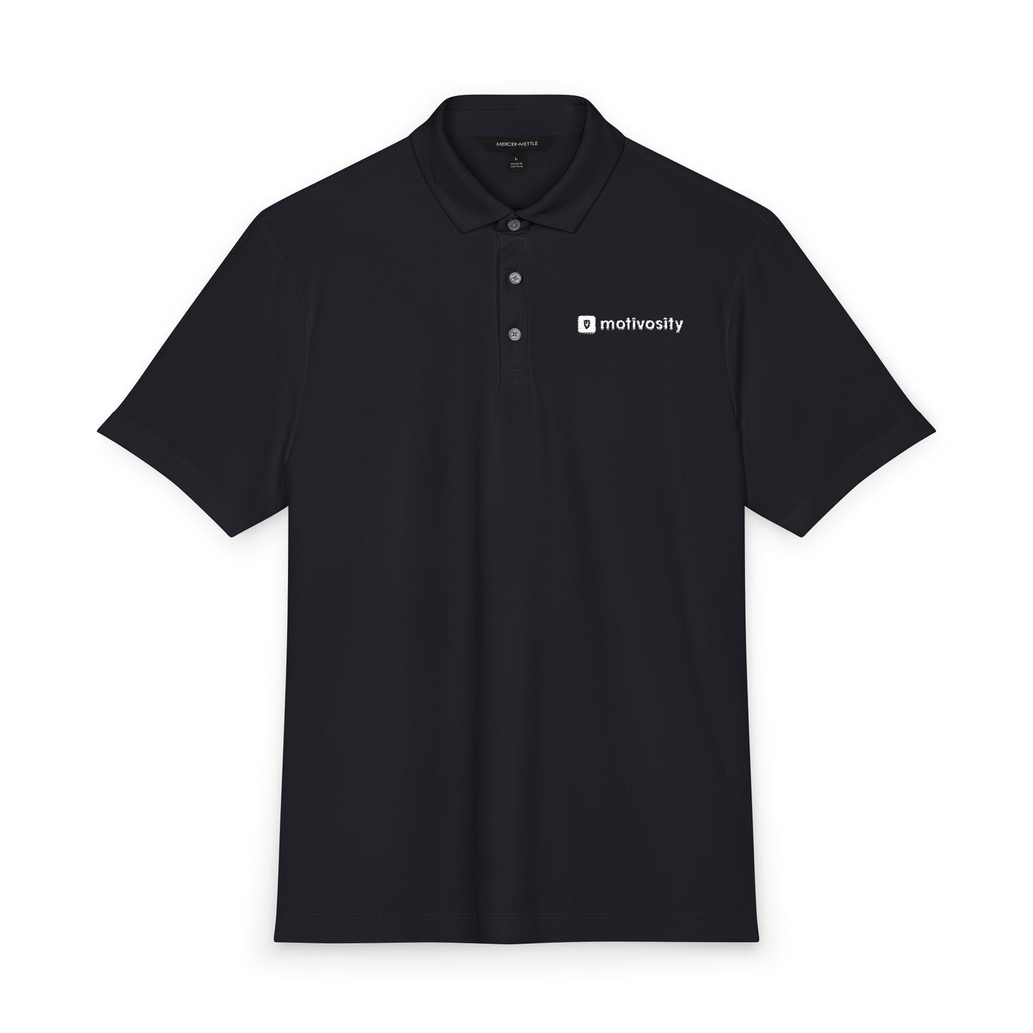 Sample Mercer+Mettle® Men's Stretch Jersey Polo - Embroidery