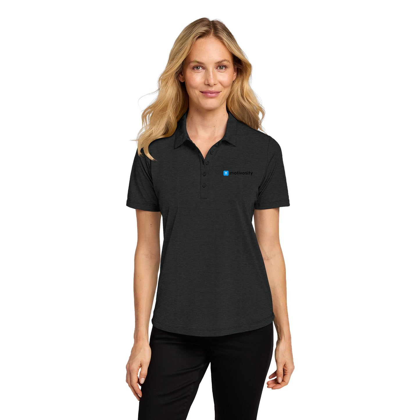 Sample Port Authority Ladies Fine Pique Blend Polo - DTF