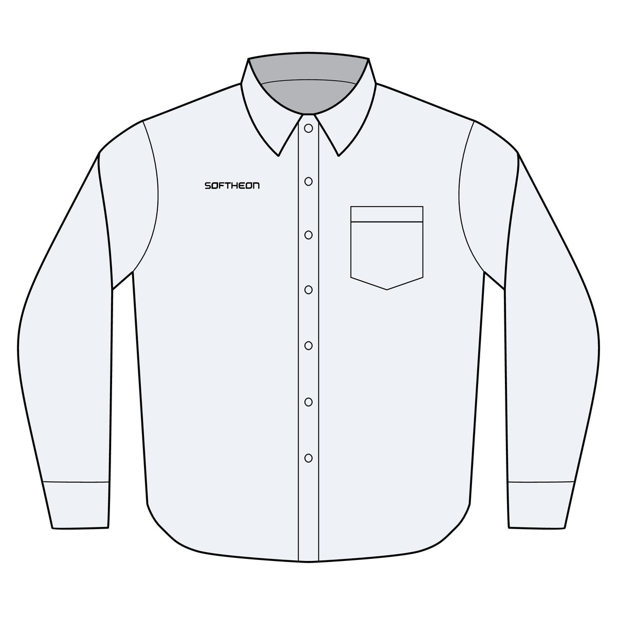 Softheon Long Sleeve Nailhead Dress Shirt