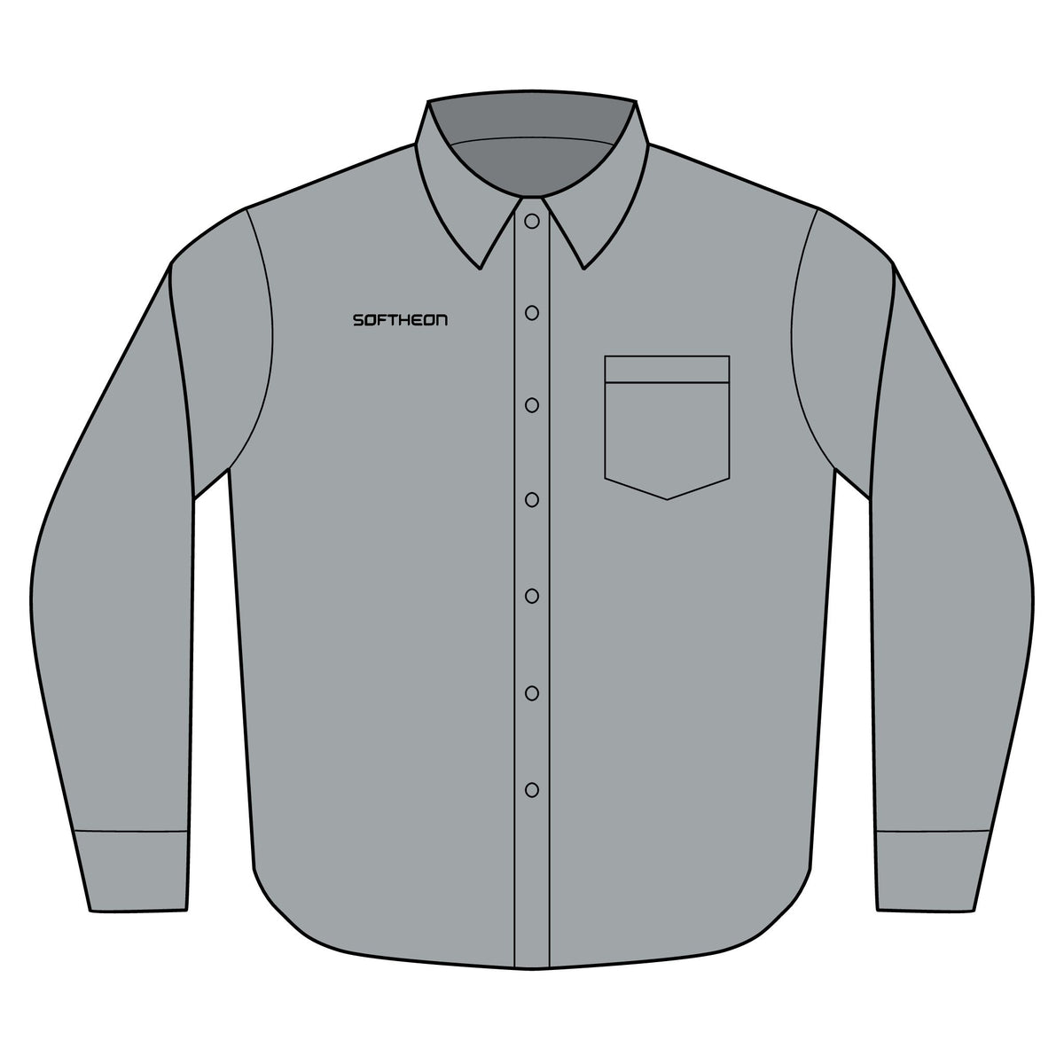 Softheon Long Sleeve Nailhead Dress Shirt