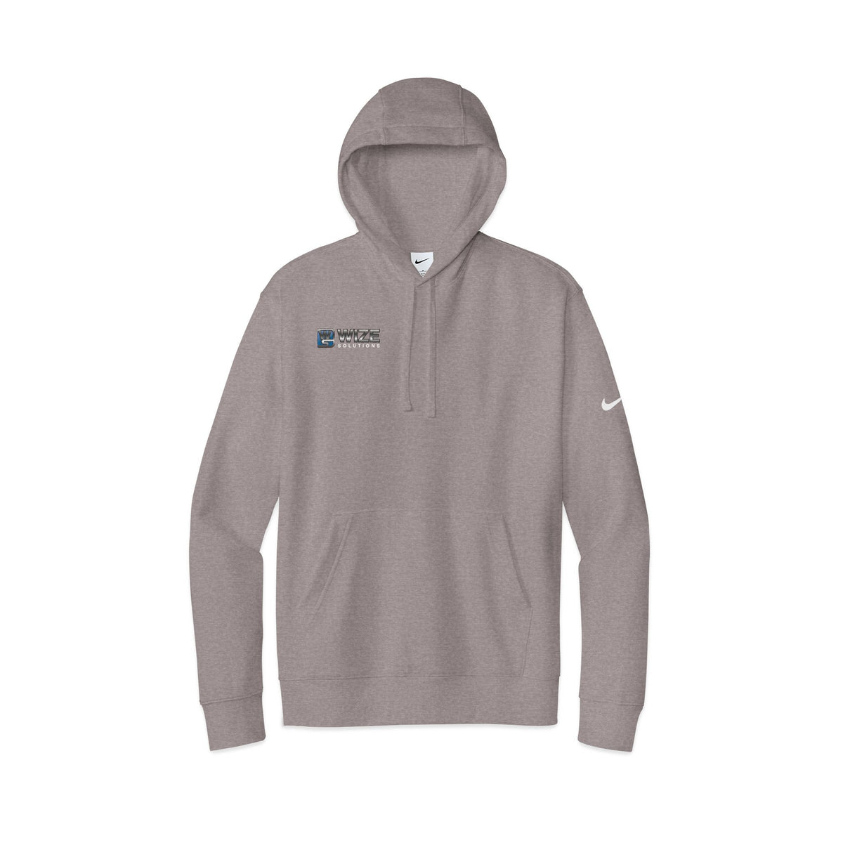 Wize Solutions Club Fleece Sleeve Swoosh Pullover Hoodie