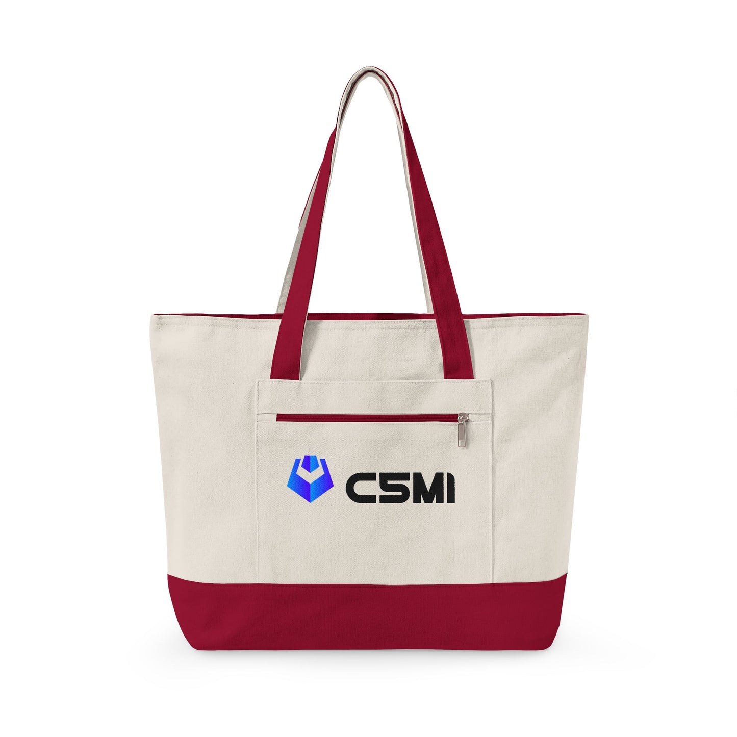 C5MI Zippered Canvas Tote Bag