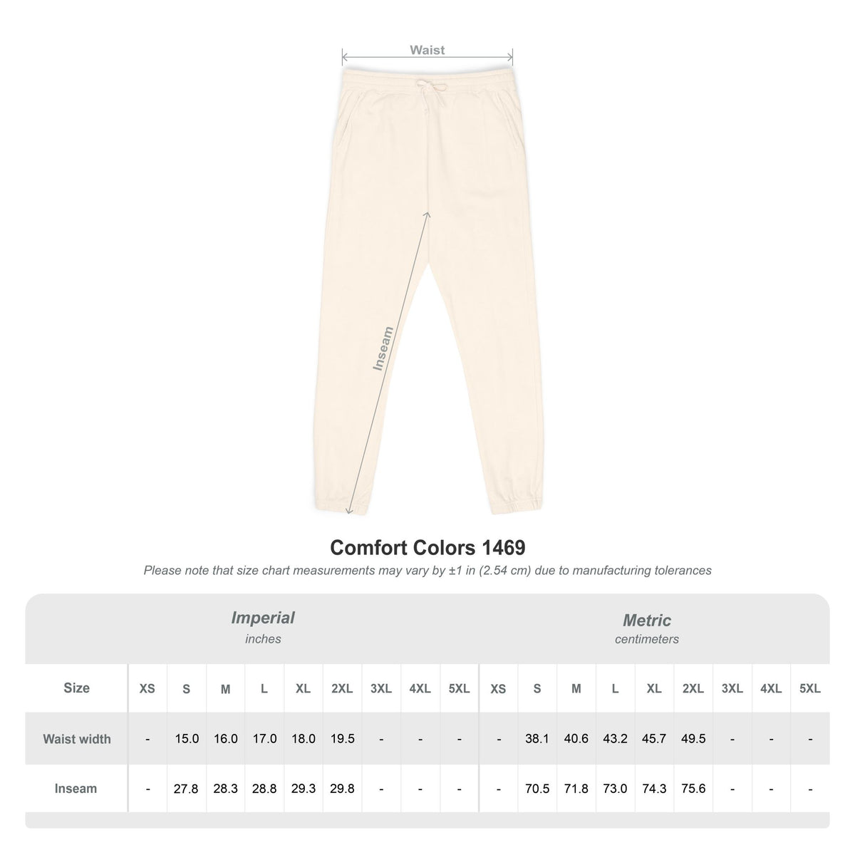 Sample Unisex Garment-Dyed Fleece Sweatpants