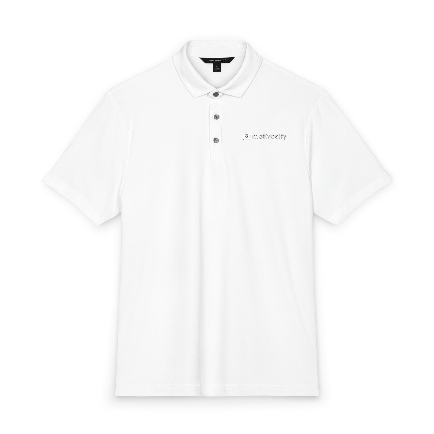 Sample Mercer+Mettle® Men's Stretch Jersey Polo - Embroidery