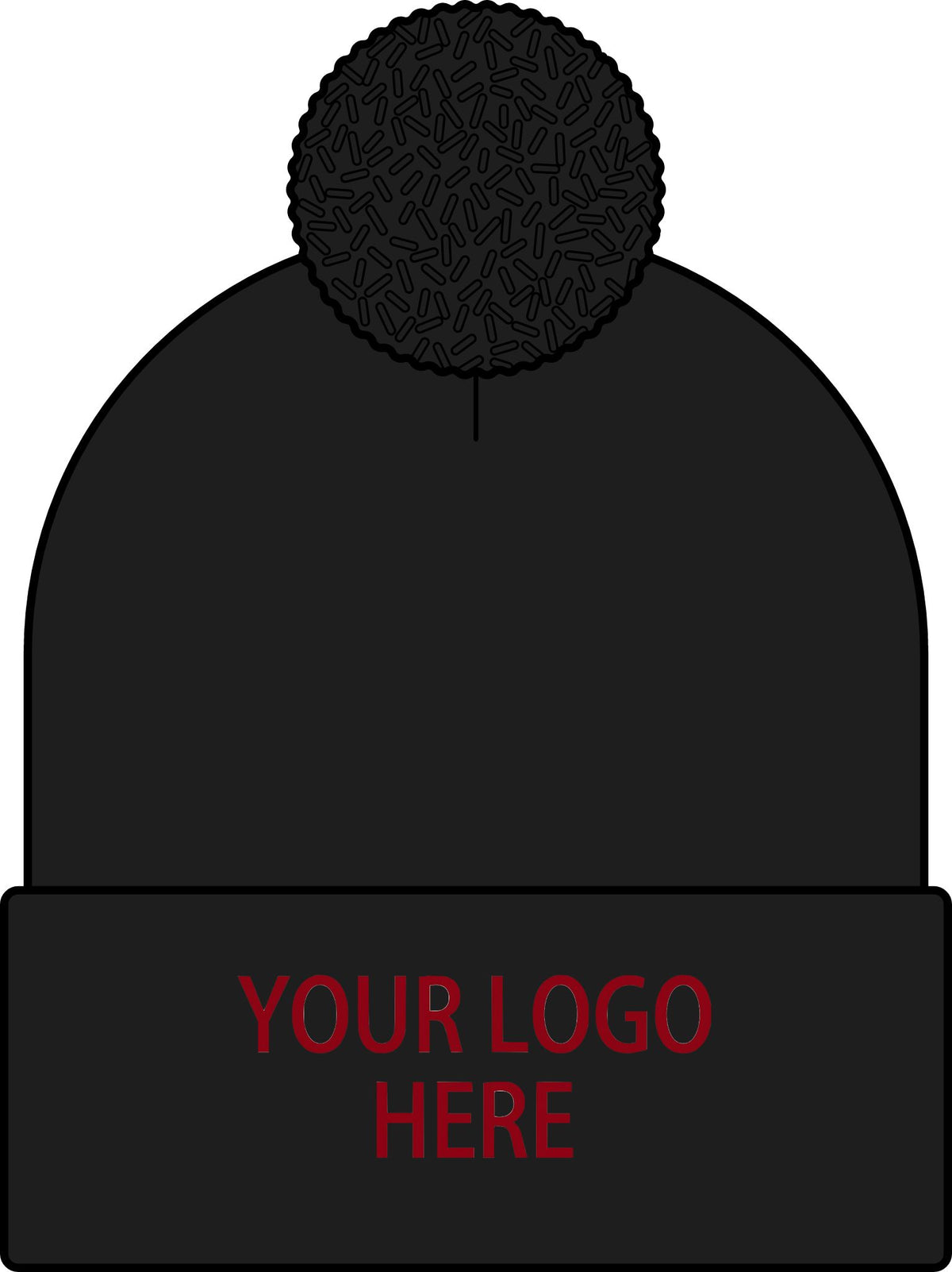 Custom Halftime Heather Pom Beanie