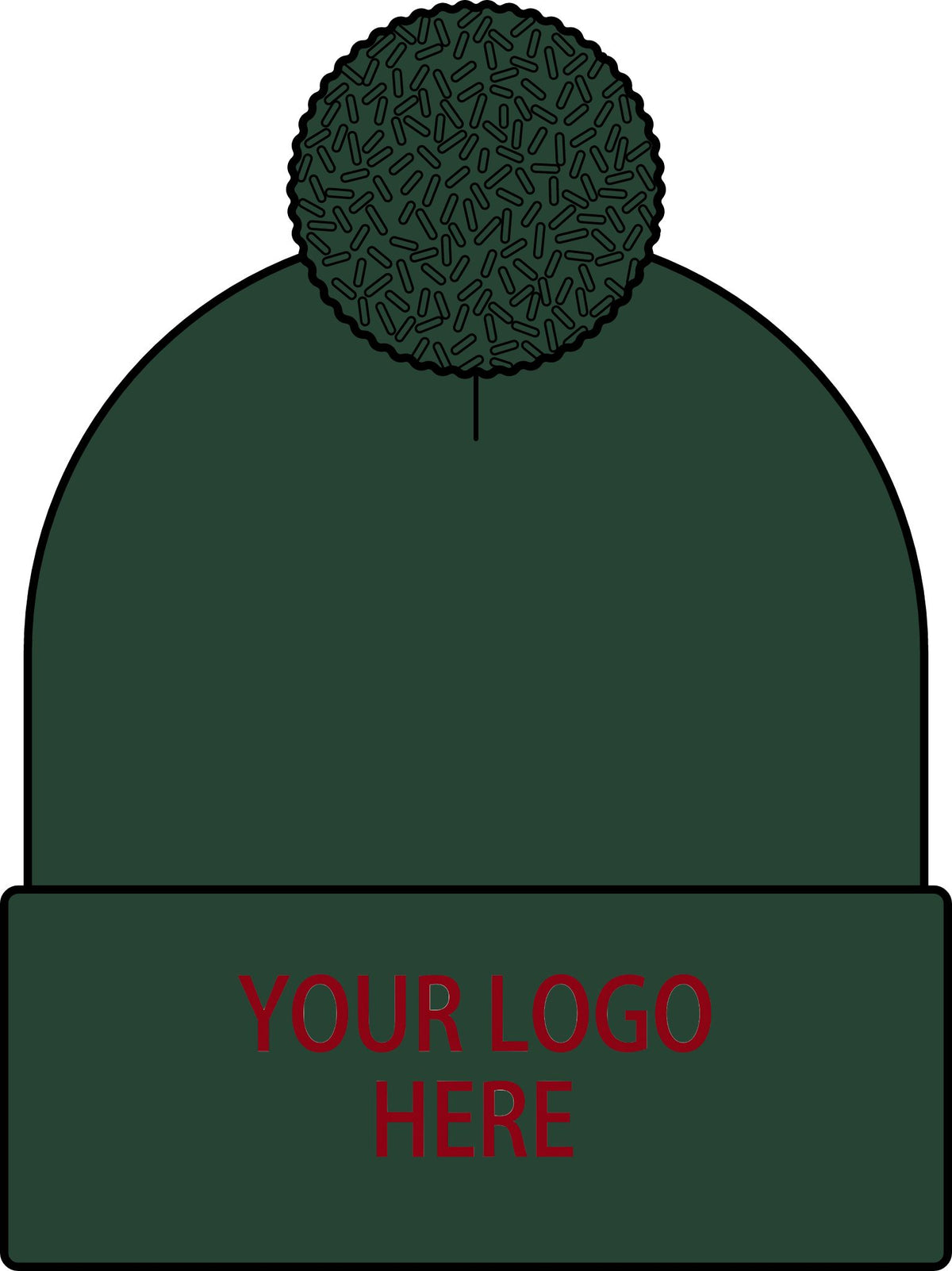 Custom Halftime Heather Pom Beanie