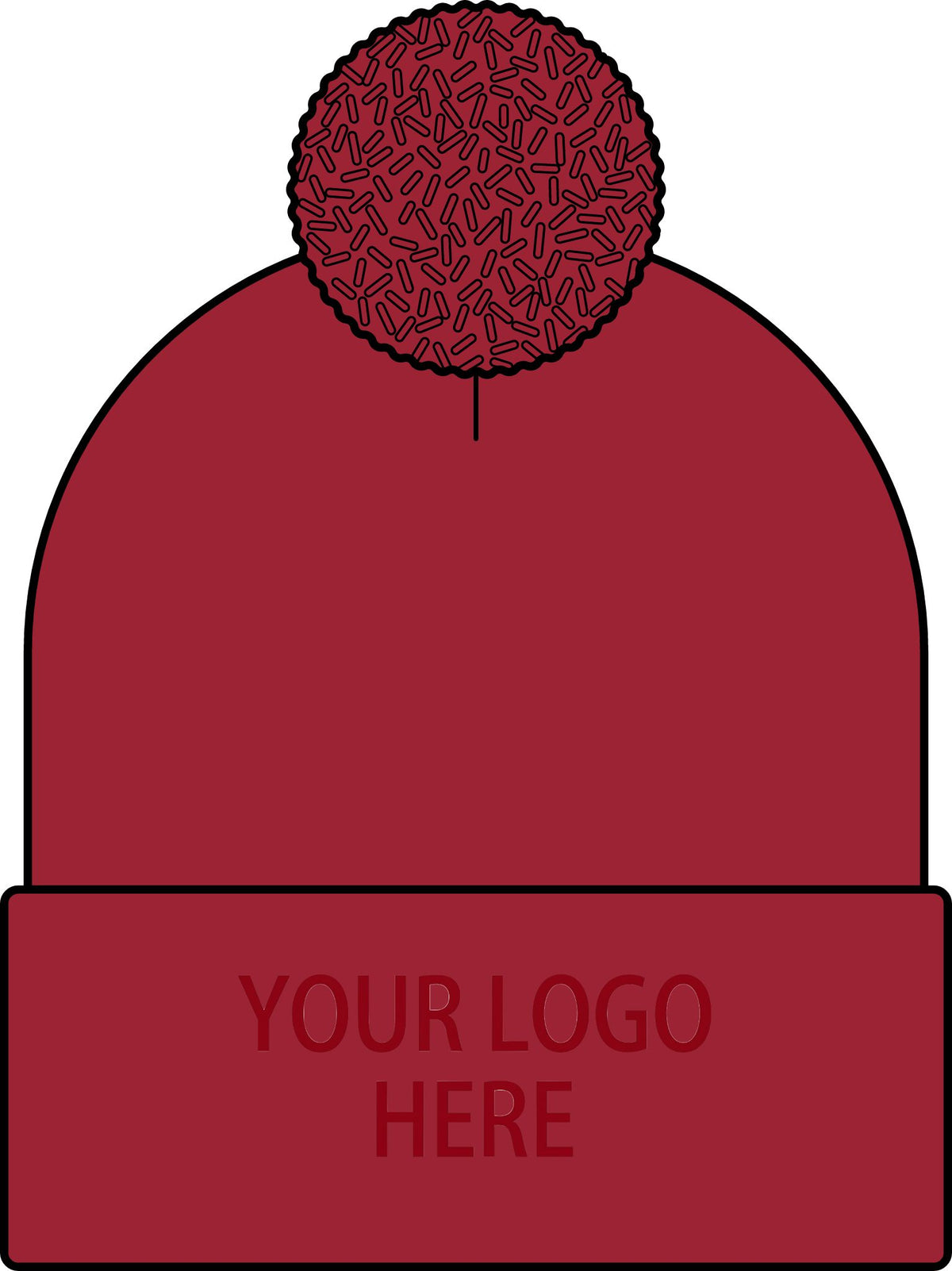 Custom Halftime Heather Pom Beanie