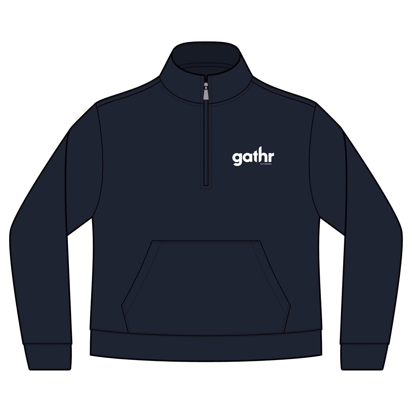 Gathr Women's Nike Club Fleece Sleeve Swoosh Half Zip