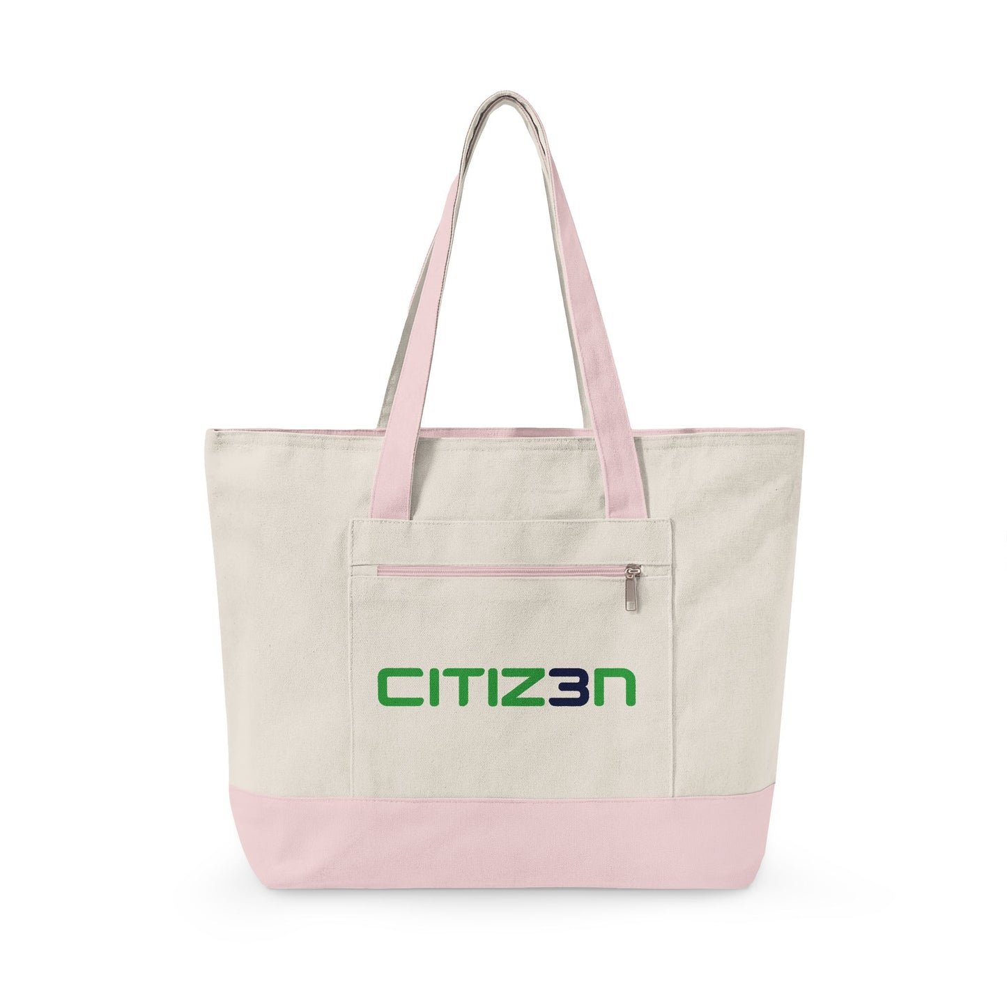 CITIZ3N Zippered Canvas Tote Bag