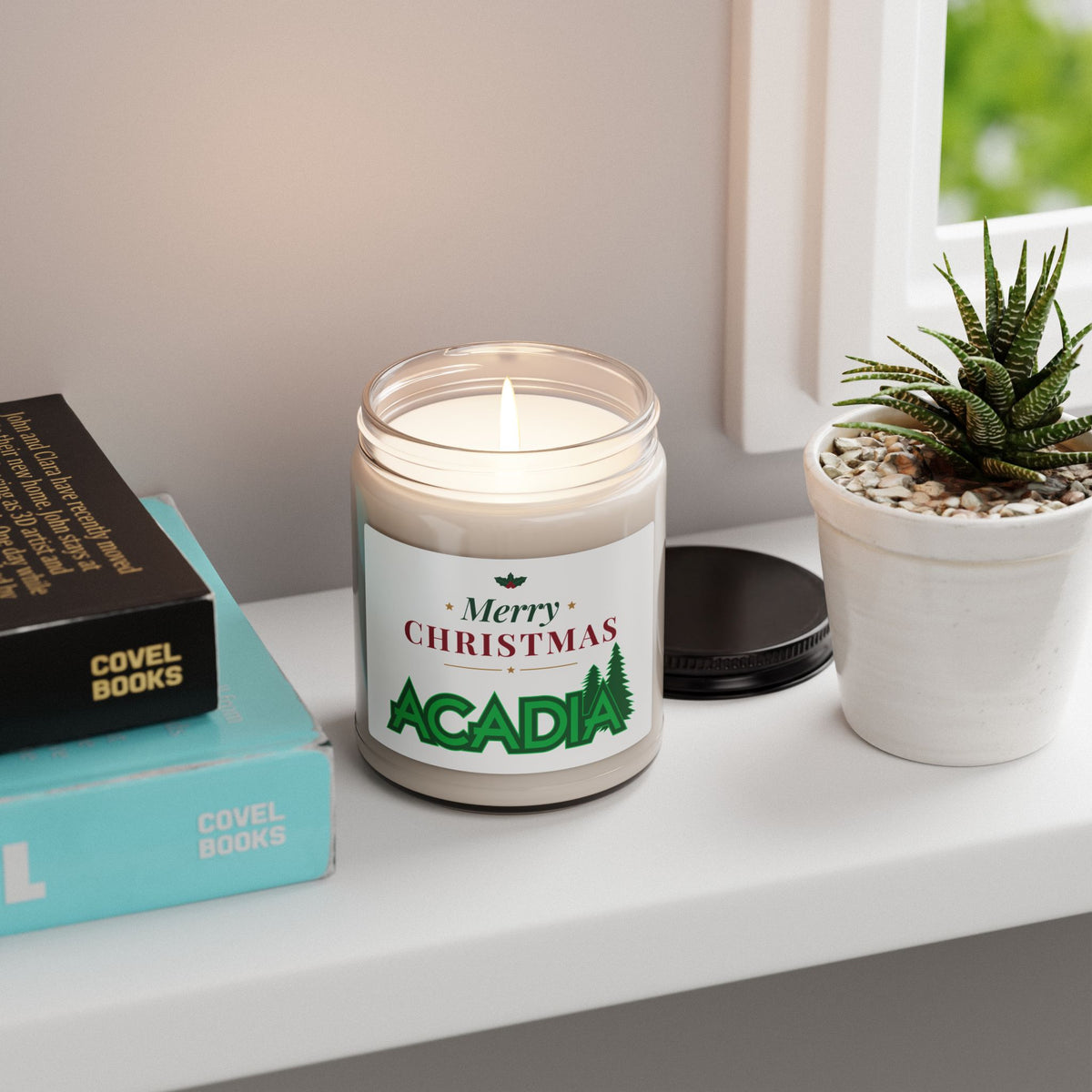 Acadia Christmas Scented Soy Candle, 9oz