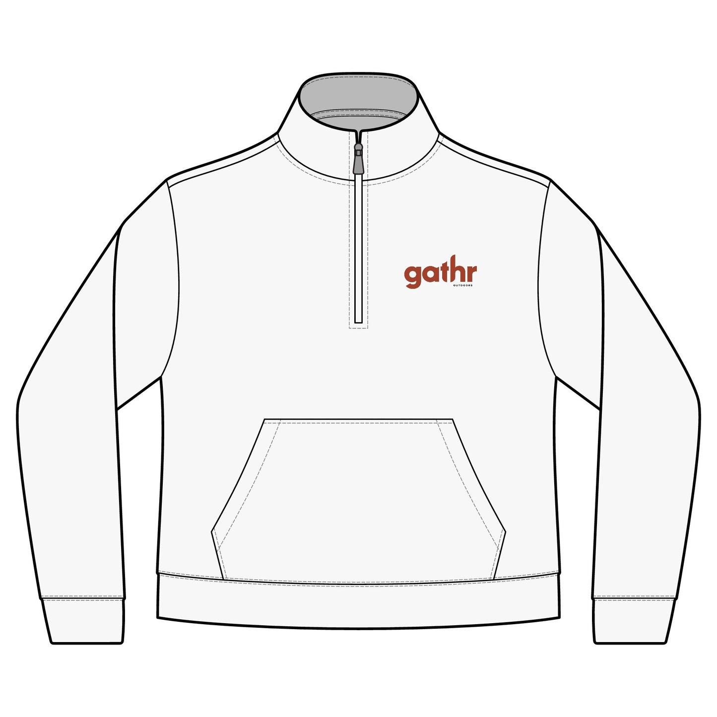 Gathr Women's Nike Club Fleece Sleeve Swoosh Half Zip