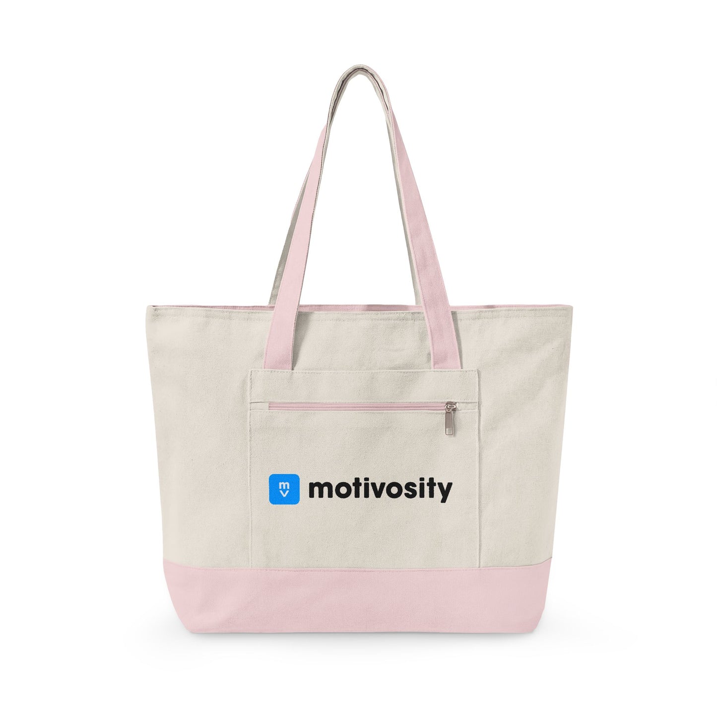 Sample Zippered Canvas Tote Bag