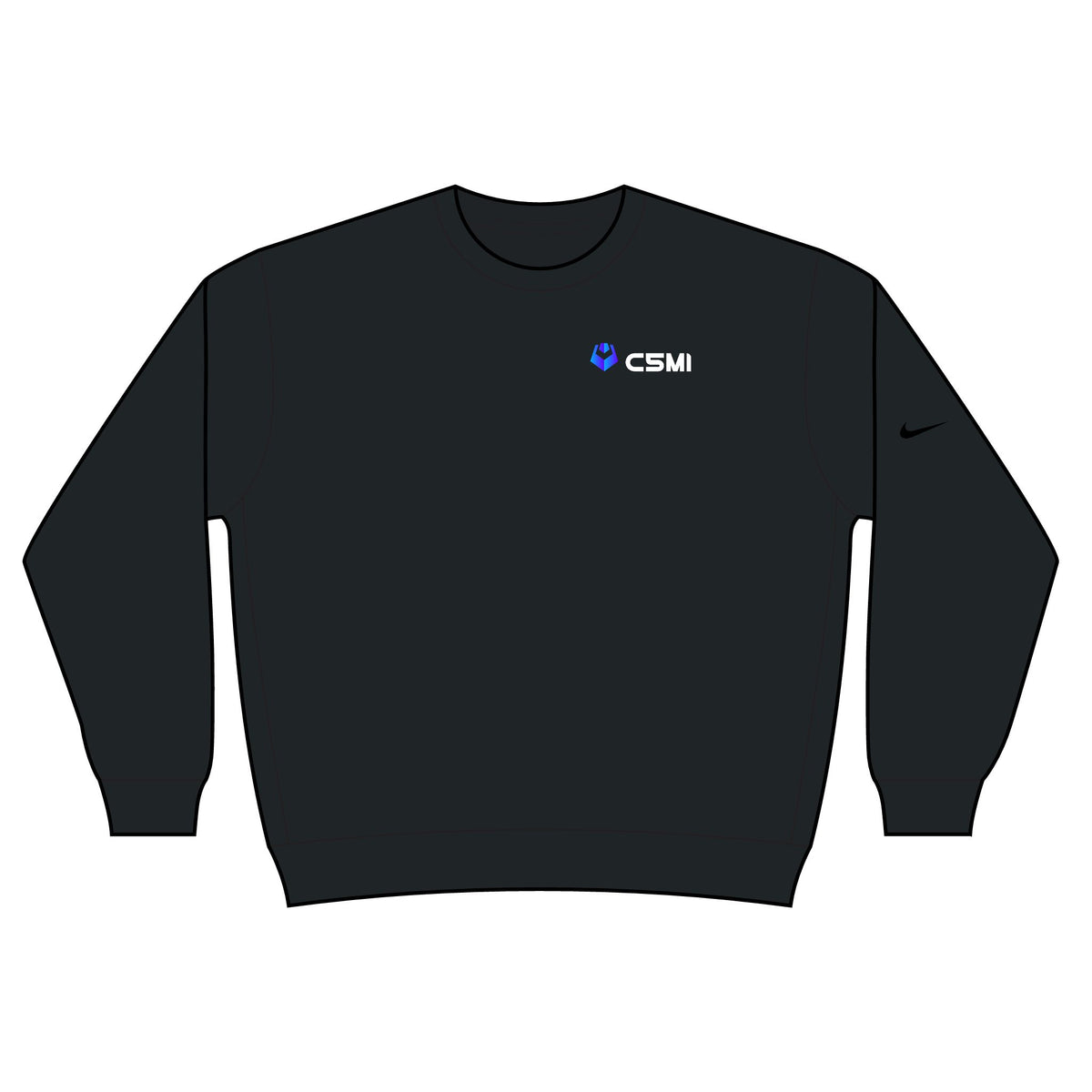 C5MI Nike Club Fleece Sleeve Swoosh Crew