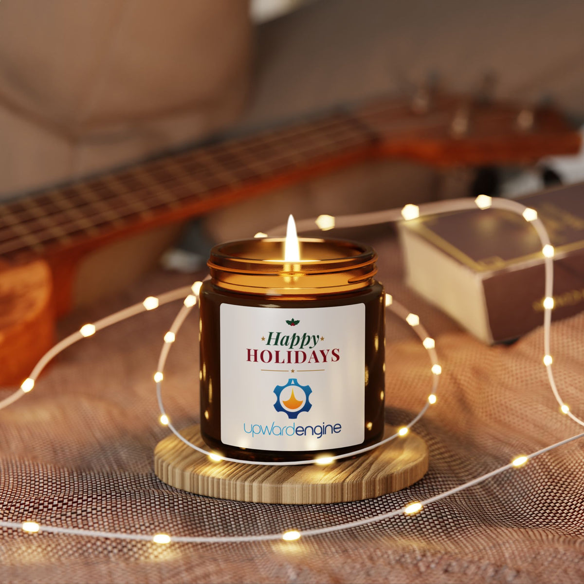 Upward Engine Christmas Custom Scented Soy 4oz Candle