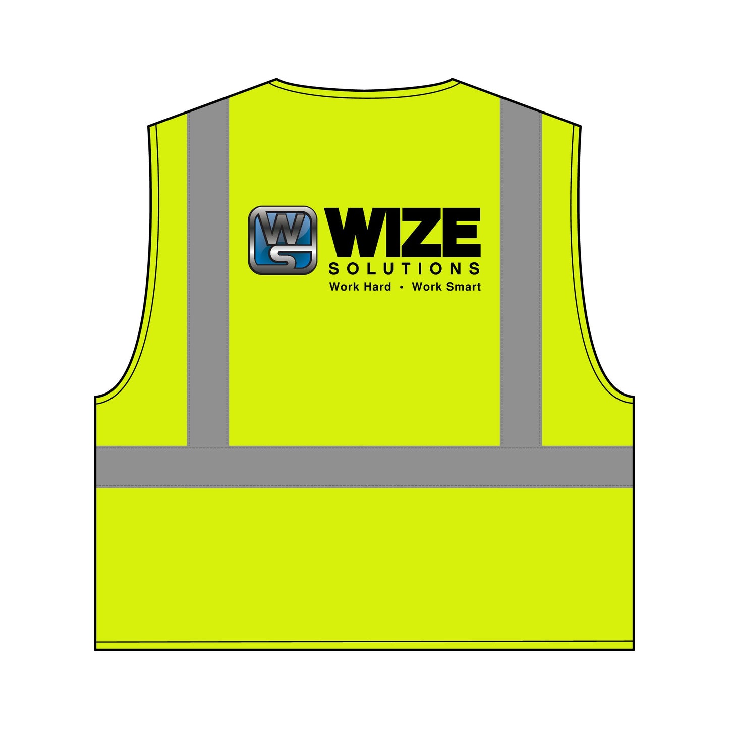 Wize Solutions Safety Mesh Zippered Vest