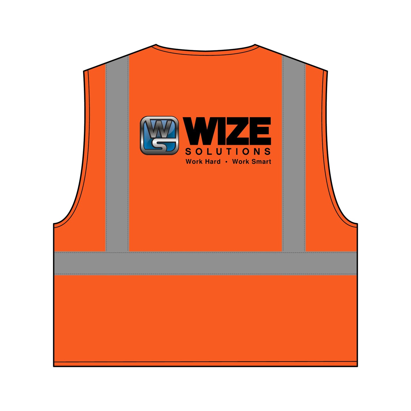 Wize Solutions Safety Mesh Zippered Vest