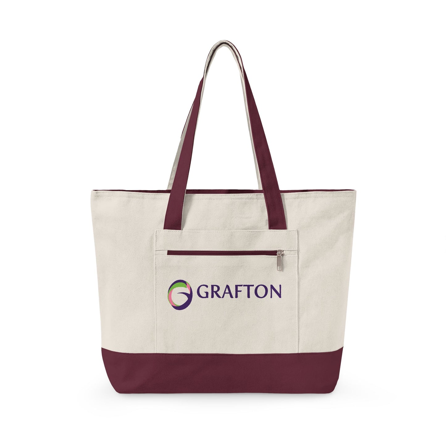 Grafton Zippered Canvas Tote Bag