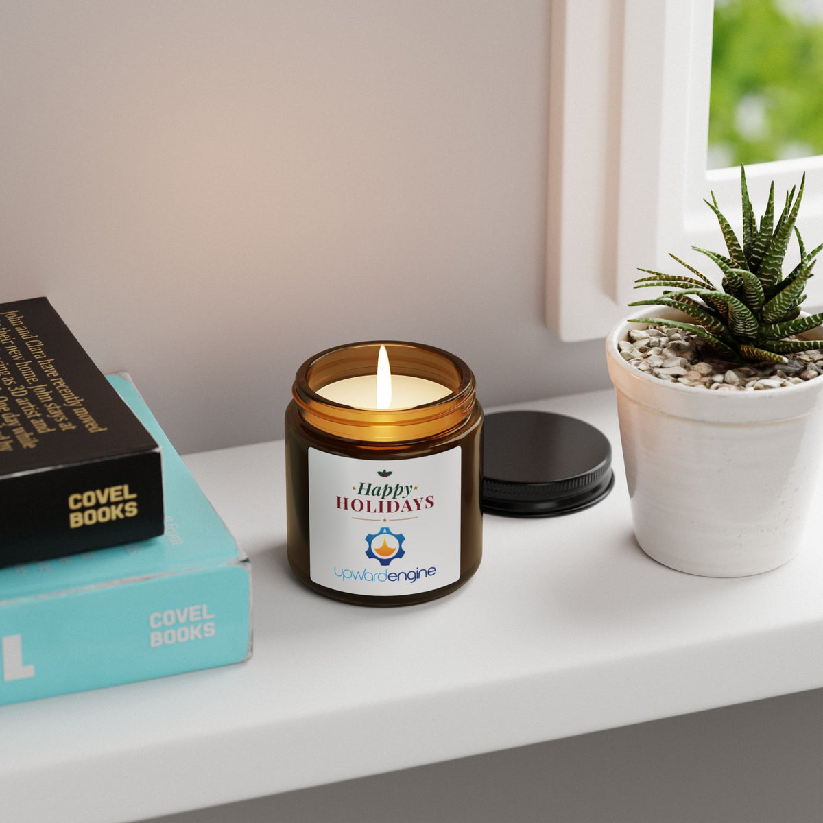 Upward Engine Christmas Custom Scented Soy 4oz Candle