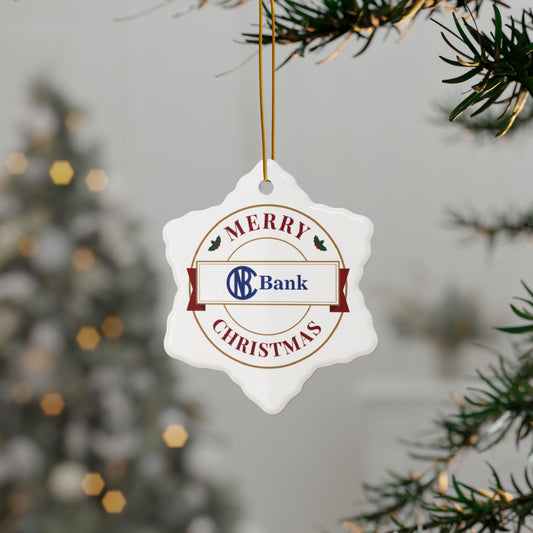CNB Bank Christmas Ceramic Ornaments