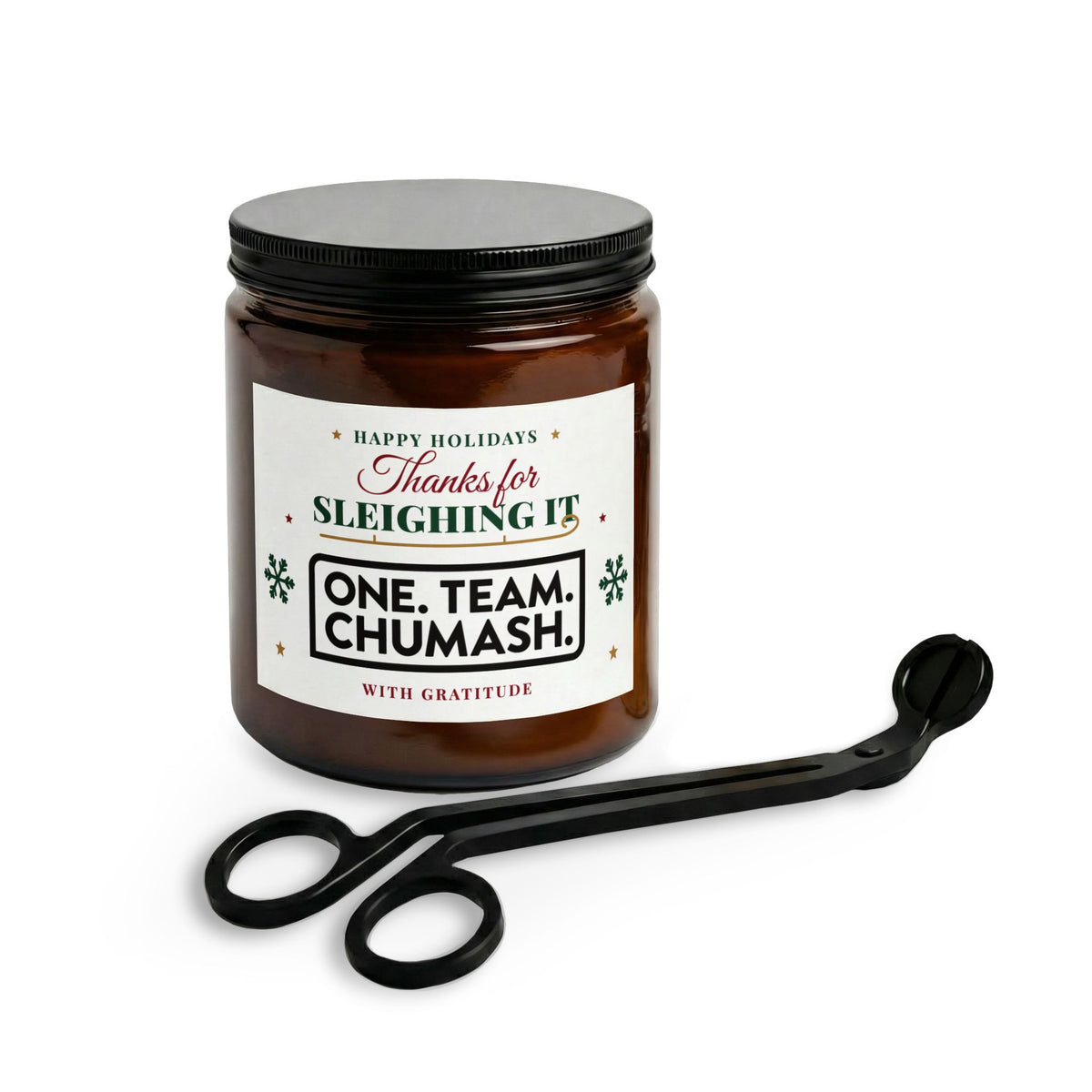 Chumash Christmas Candle Set with Wick Trimmer