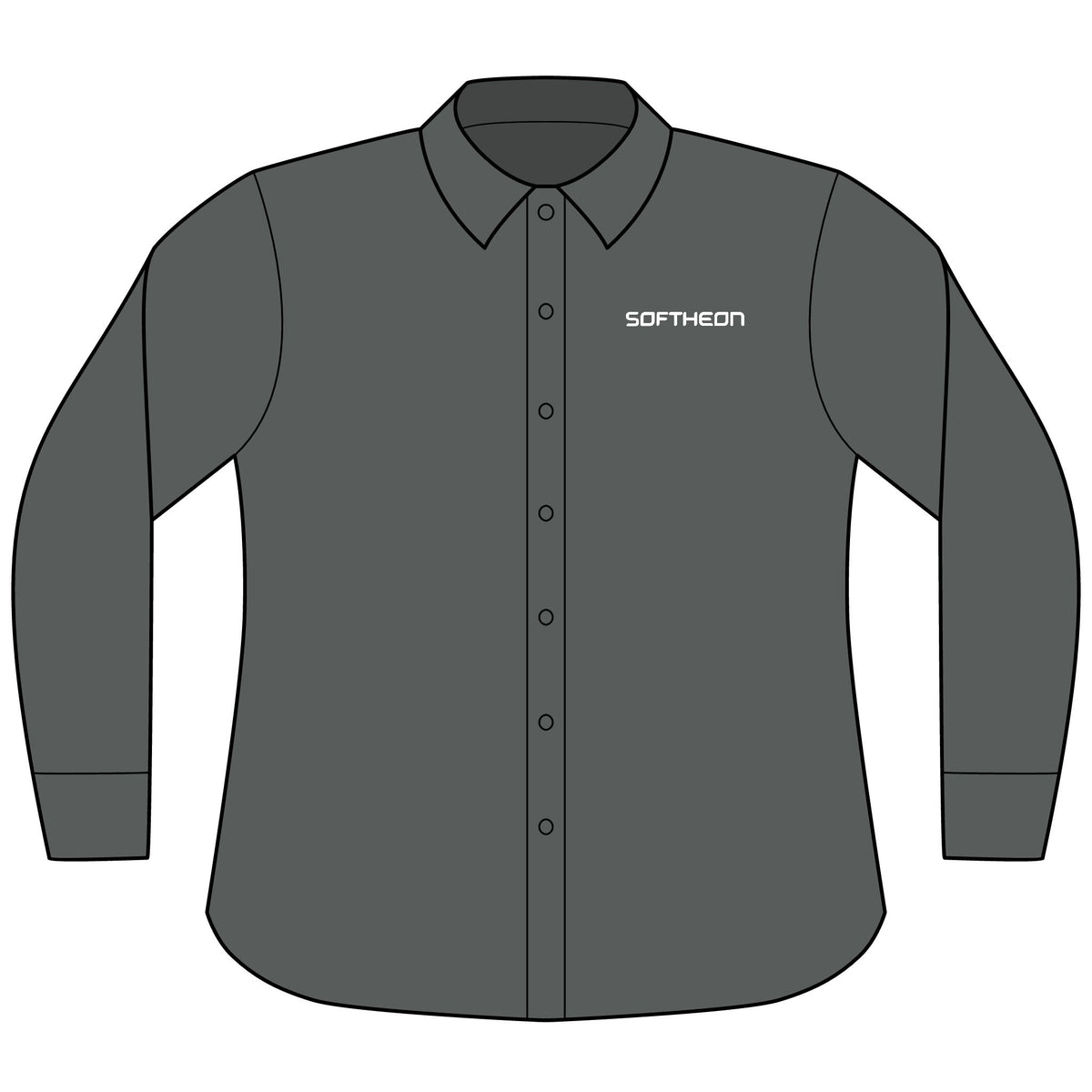 Softheon Women's Long Sleeve Nailhead Dress Shirt