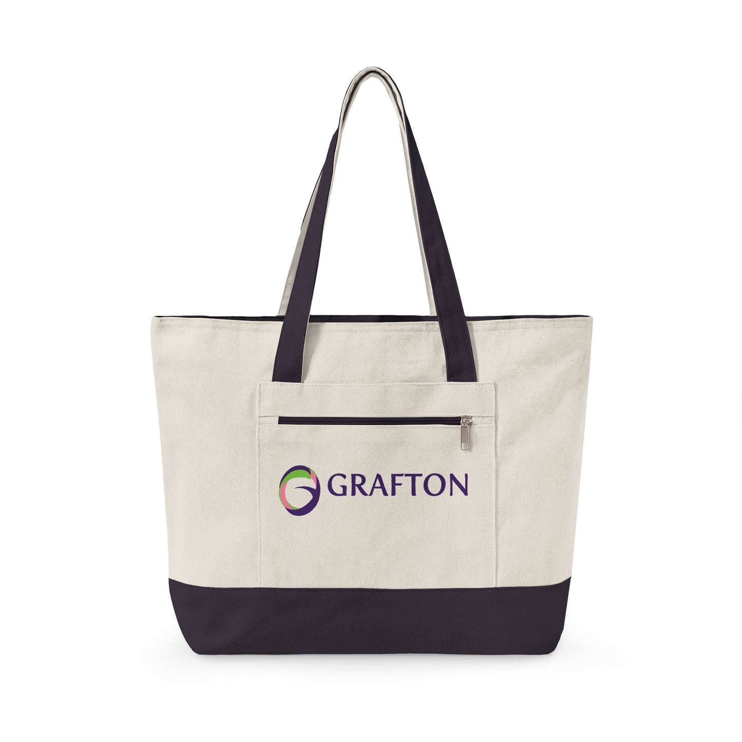 Grafton Zippered Canvas Tote Bag