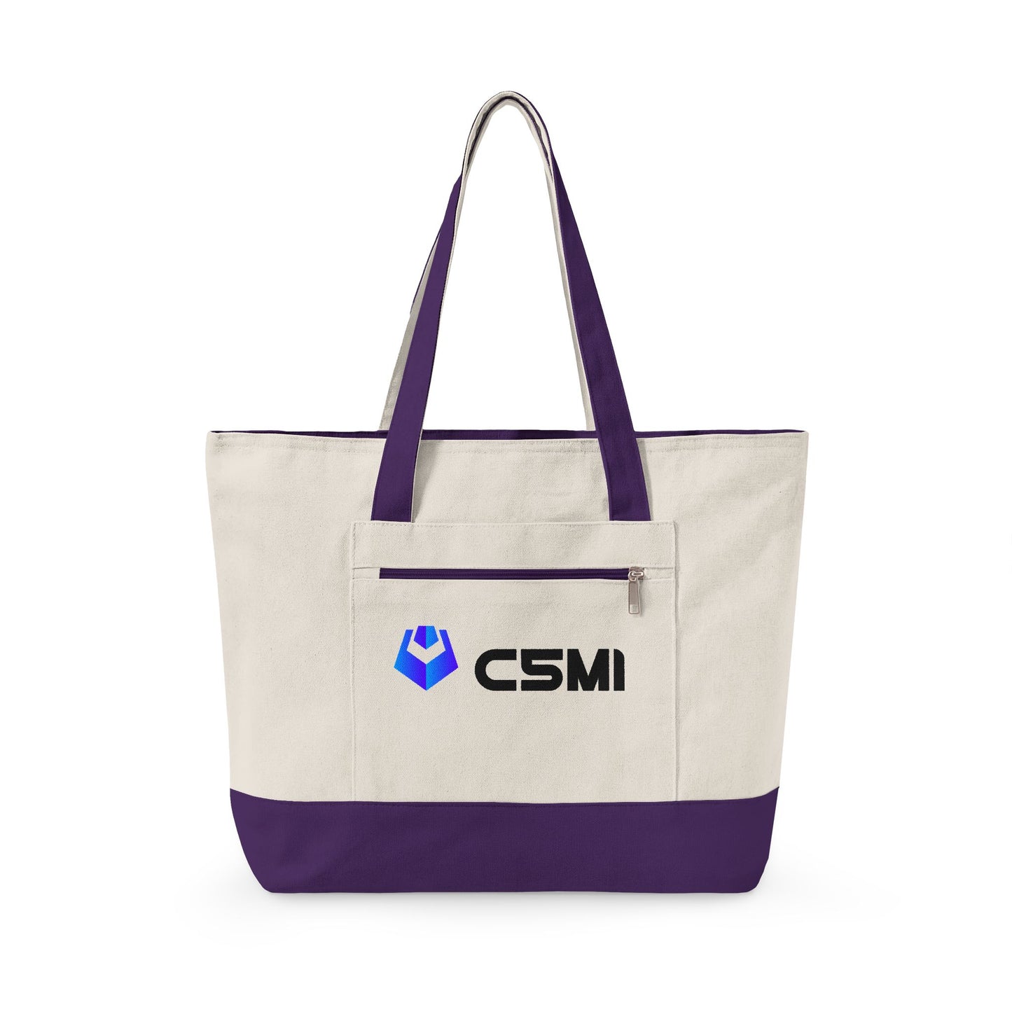 C5MI Zippered Canvas Tote Bag