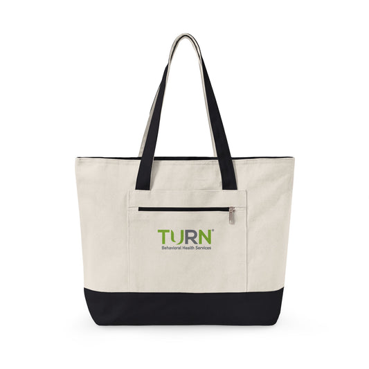 Behavioral Health Services Zippered Canvas Tote Bag