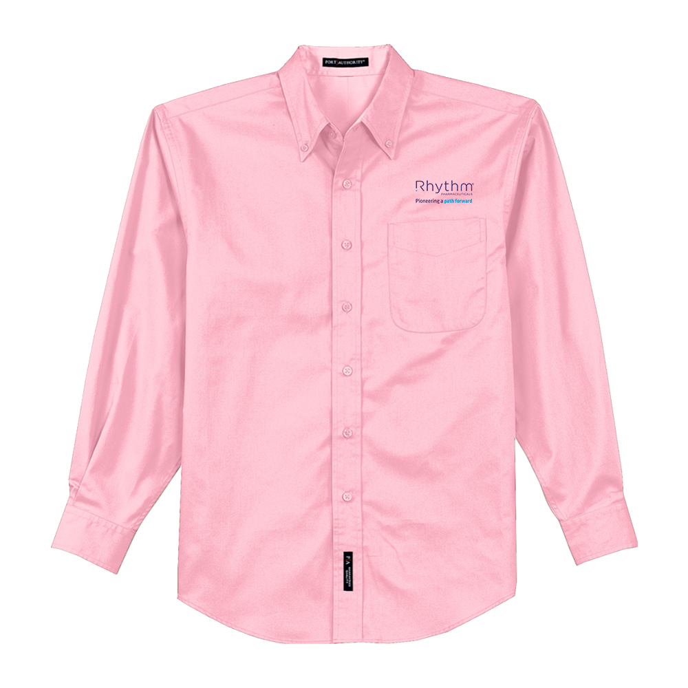Rhythm Pharmaceutical Port Authority® Men's Long Sleeve Embroidered Shirt