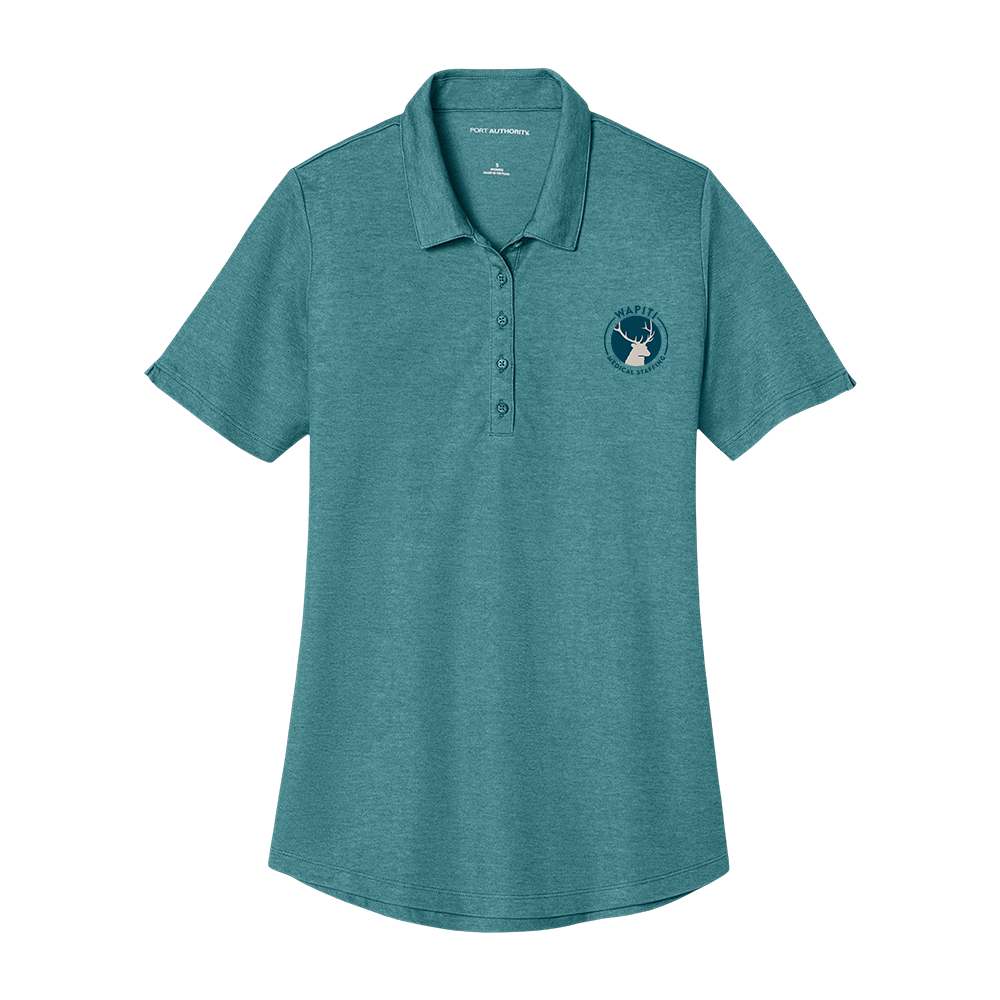 Wapiti Port Authority Ladies Fine Pique Blend Polo