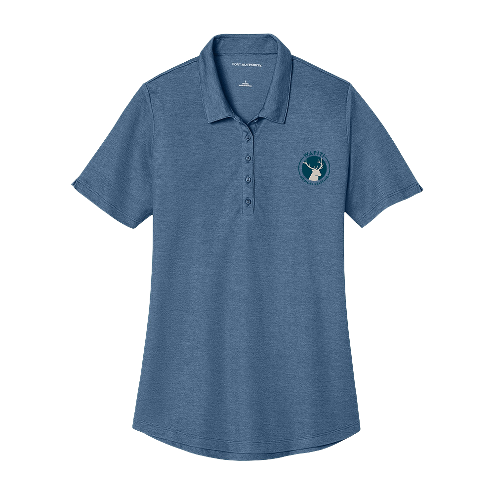 Wapiti Port Authority Ladies Fine Pique Blend Polo