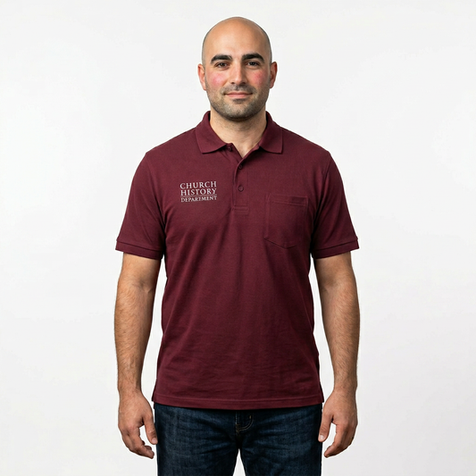 Church History Department Port Authority Silk Touch Polo with Pocket