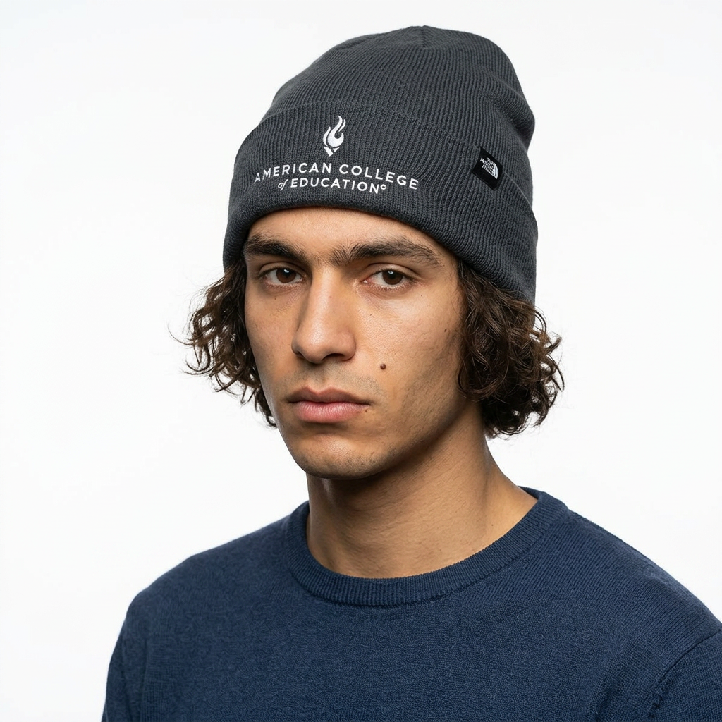 American College of Education North Face Circular Rib Beanie
