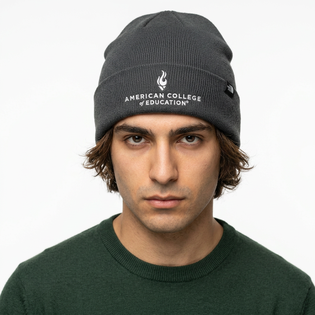 American College of Education North Face Circular Rib Beanie