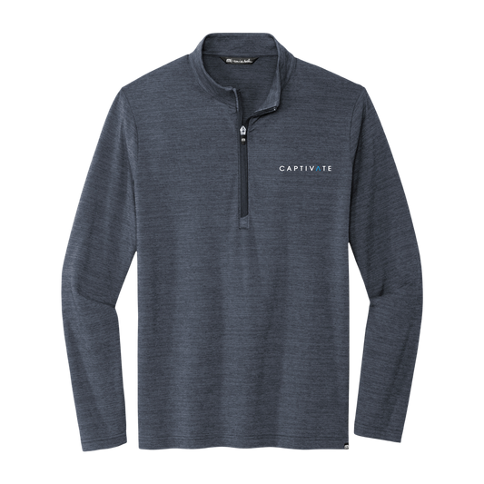 Captivate TravisMathew Men's Embroidered Crestview Quarter-Zip