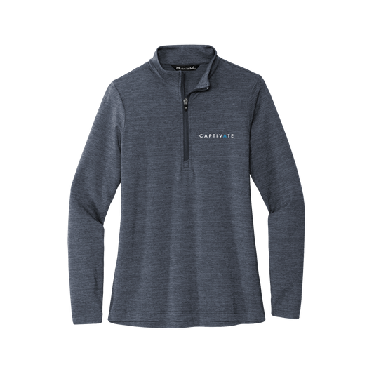 Captivate TravisMathew Women's Embroidered Crestview Quarter-Zip