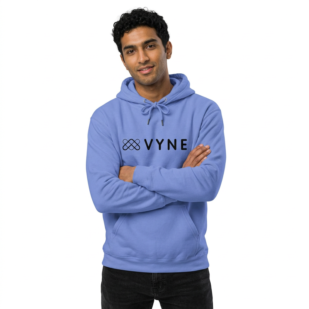 Vyne Sport-Tek PosiCharge Tri-Blend Wicking Fleece Hooded Pullover