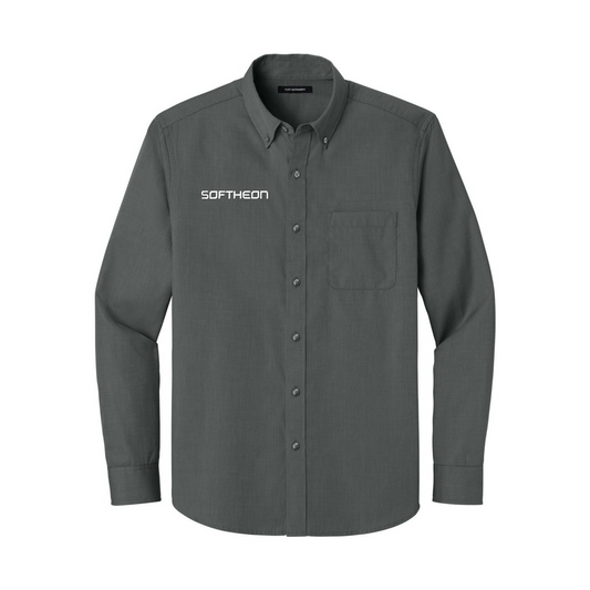 Softheon Long Sleeve Nailhead Dress Shirt